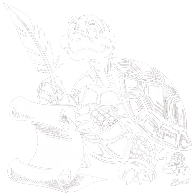 Tortoise preparing with strategy