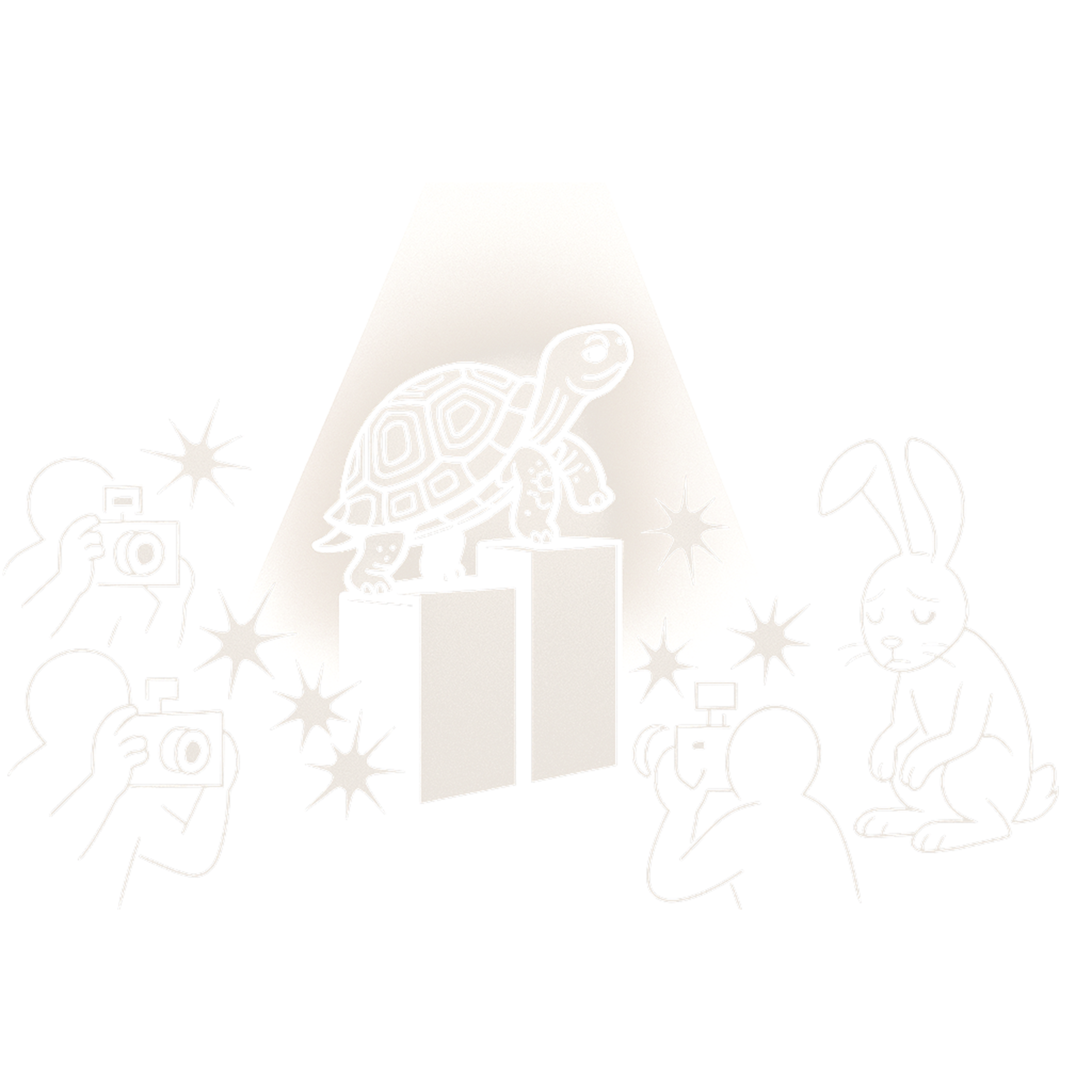 Tortoise preparing with strategy